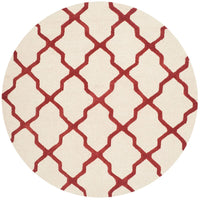 Safavieh Cambridge Cam121I Ivory / Rust Geometric Area Rug