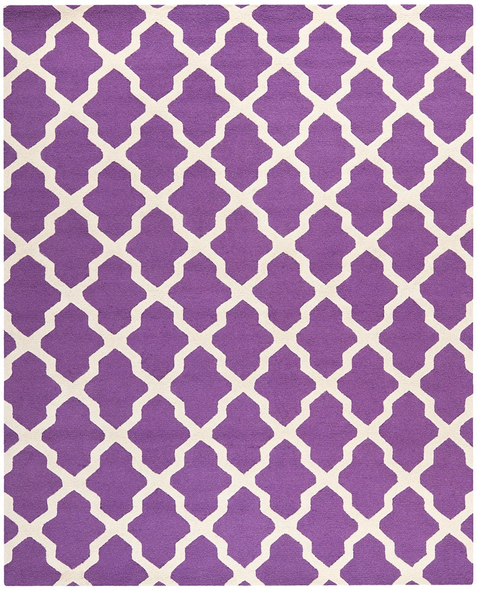 Safavieh Cambridge Cam121K Purple / Ivory Geometric Area Rug