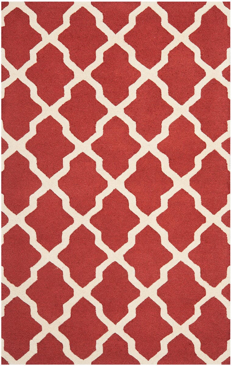 Safavieh Cambridge Cam121L Rust / Ivory Geometric Area Rug