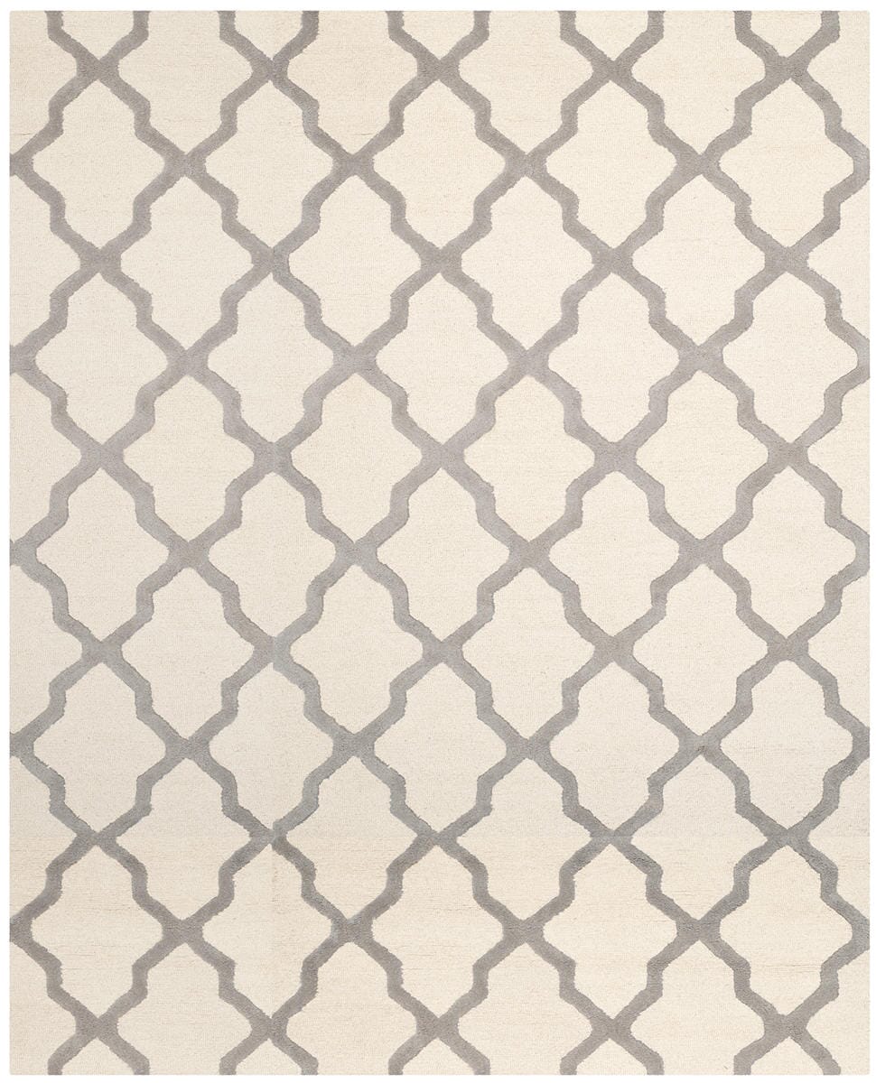 Safavieh Cambridge Cam121Y Ivory / Silver Geometric Area Rug