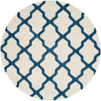 Safavieh Cambridge Cam121Z Ivory / Navy Geometric Area Rug