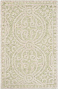 Safavieh Cambridge Cam123B Light Green / Ivory Damask Area Rug