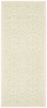 Safavieh Cambridge Cam123B Light Green / Ivory Damask Area Rug