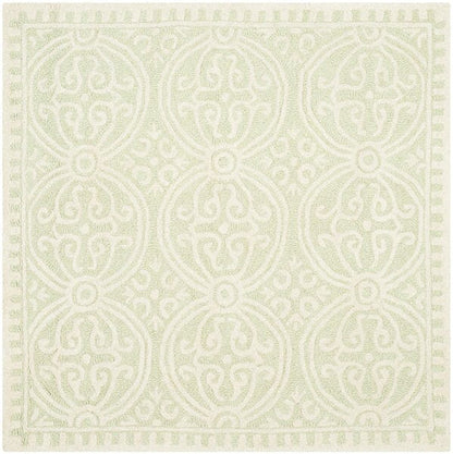 Safavieh Cambridge Cam123B Light Green / Ivory Damask Area Rug