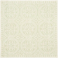 Safavieh Cambridge Cam123B Light Green / Ivory Damask Area Rug