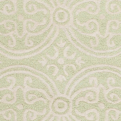 Safavieh Cambridge Cam123B Light Green / Ivory Damask Area Rug