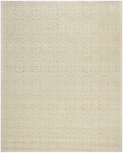 Safavieh Cambridge Cam123B Light Green / Ivory Damask Area Rug