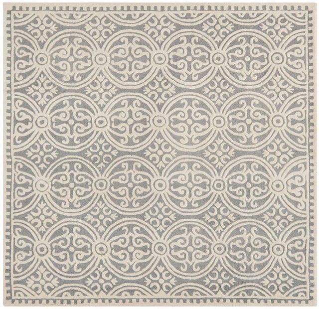 Safavieh Cambridge Cam123D Silver / Ivory Rugs.