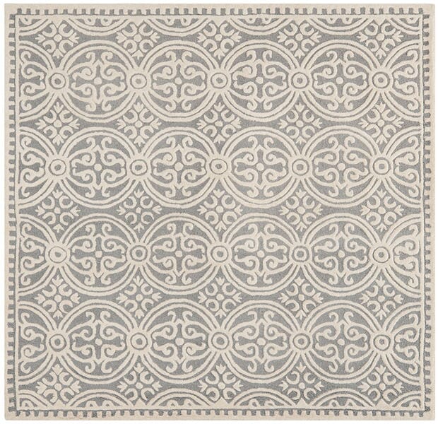 Safavieh Cambridge Cam123D Silver / Ivory Rugs.