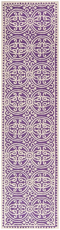 Safavieh Cambridge Cam123K Purple / Ivory Damask Area Rug