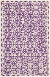 Safavieh Cambridge Cam123K Purple / Ivory Damask Area Rug