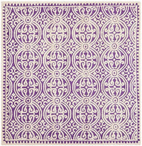 Safavieh Cambridge Cam123K Purple / Ivory Damask Area Rug