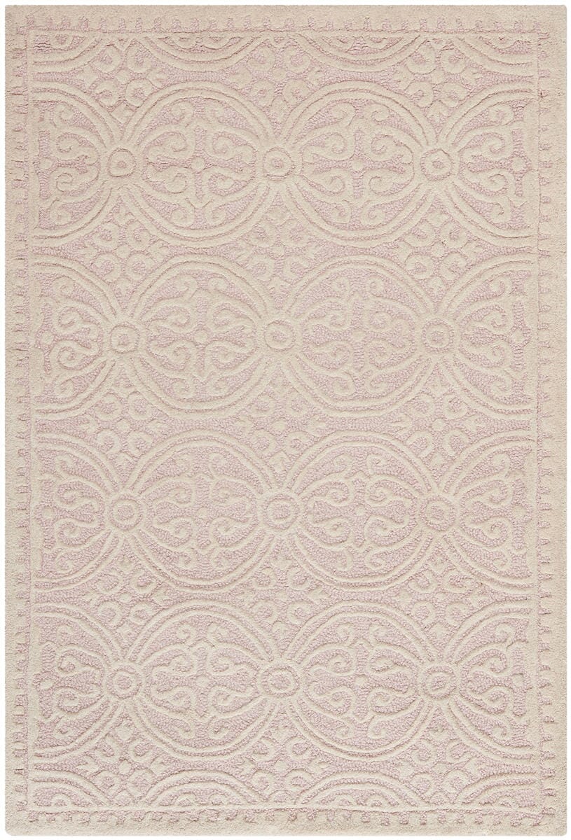 Safavieh Cambridge Cam123M Light Pink / Ivory Damask Area Rug