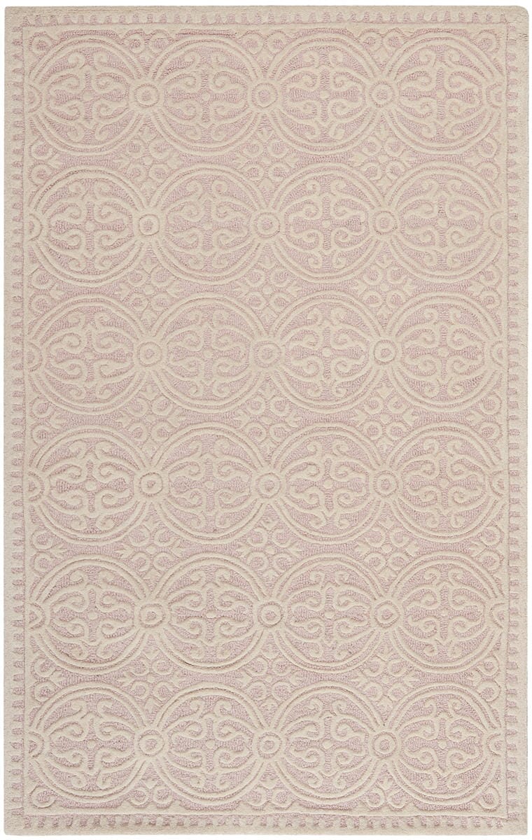 Safavieh Cambridge Cam123M Light Pink / Ivory Damask Area Rug