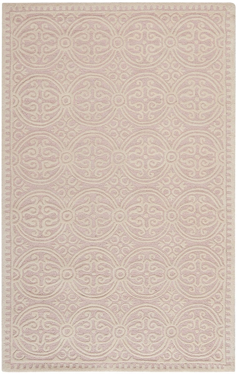 Safavieh Cambridge Cam123M Light Pink / Ivory Damask Area Rug