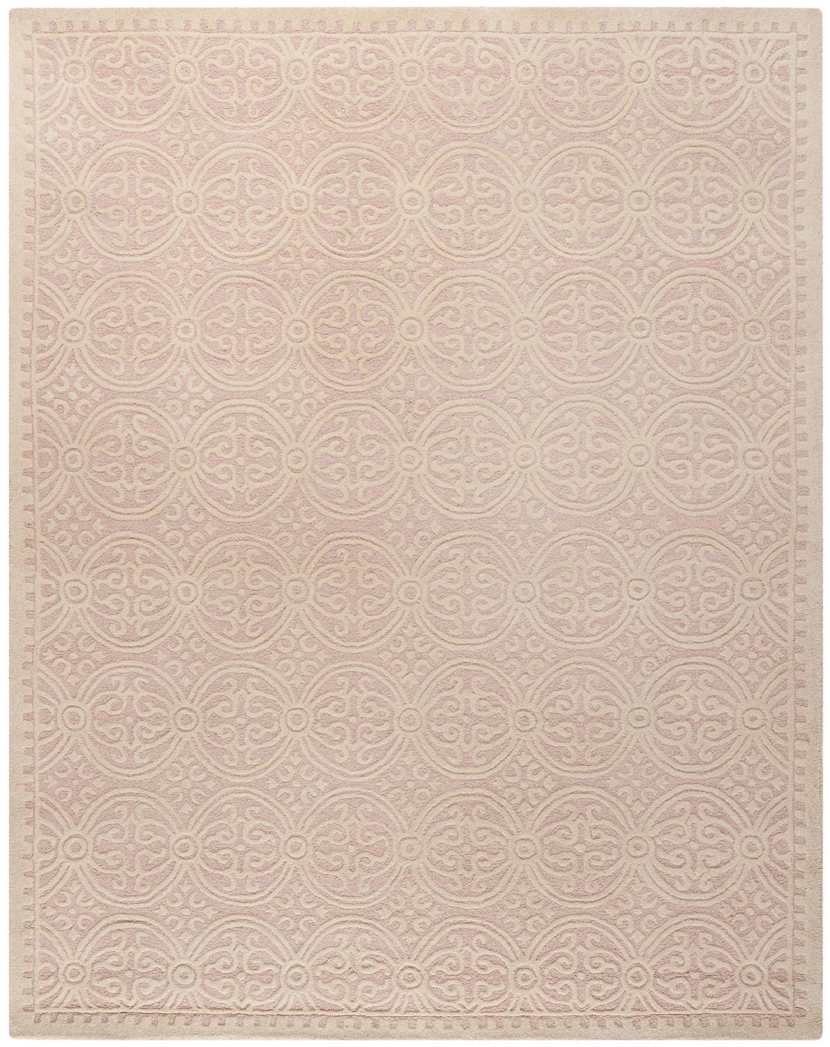 Safavieh Cambridge Cam123M Light Pink / Ivory Damask Area Rug