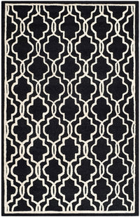 Safavieh Cambridge Cam131E Black / Ivory Geometric Area Rug