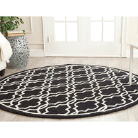 Safavieh Cambridge Cam131E Black / Ivory Geometric Area Rug