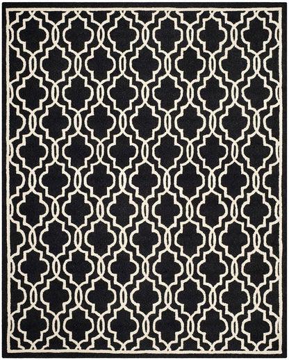 Safavieh Cambridge Cam131E Black / Ivory Geometric Area Rug