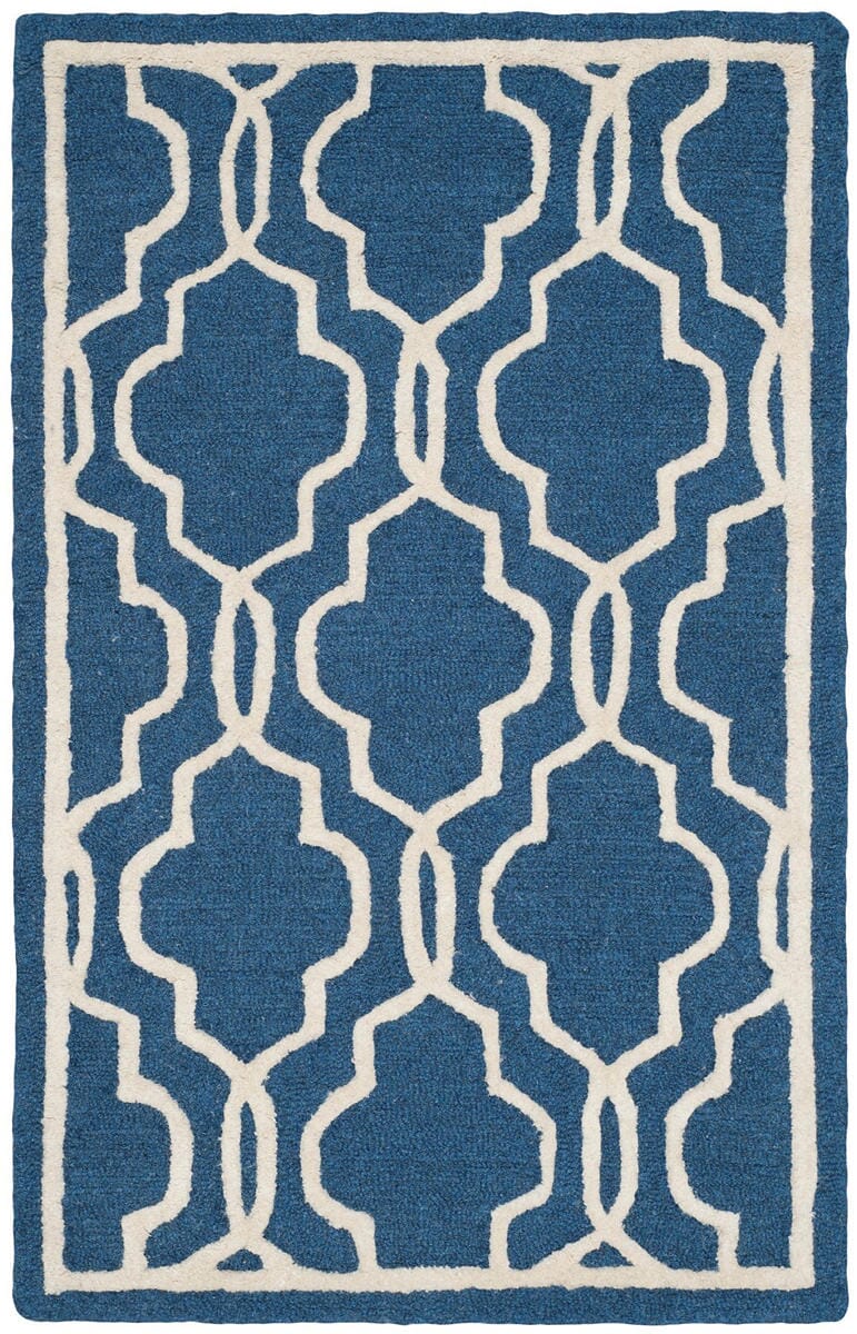 Safavieh Cambridge Cam131G Navy / Ivory Geometric Area Rug