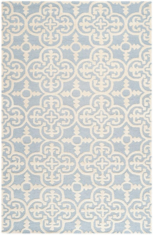 Safavieh Cambridge Cam133A Light Blue / Ivory Rugs.