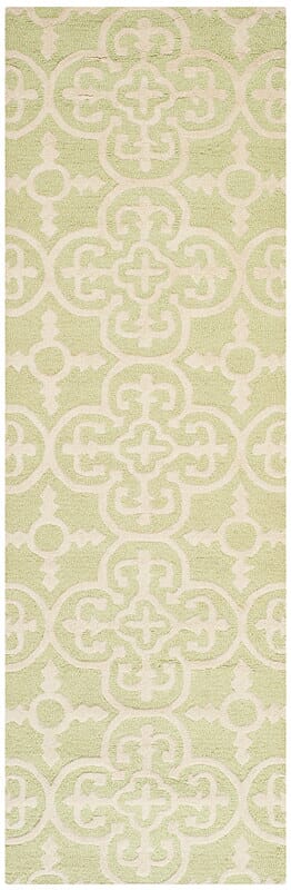 Safavieh Cambridge Cam133B Light Green / Ivory Damask Area Rug