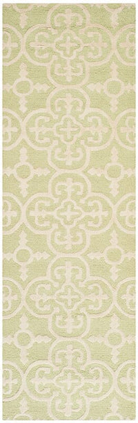 Safavieh Cambridge Cam133B Light Green / Ivory Damask Area Rug