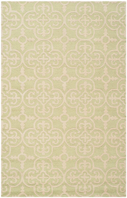 Safavieh Cambridge Cam133B Light Green / Ivory Damask Area Rug