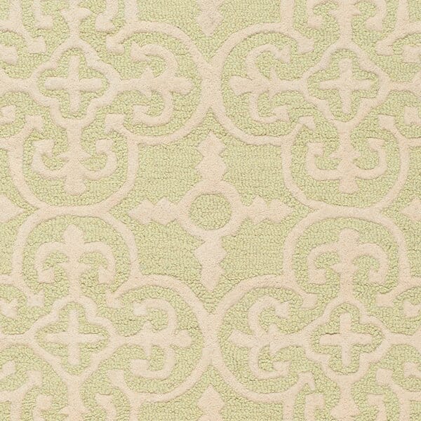 Safavieh Cambridge Cam133B Light Green / Ivory Damask Area Rug