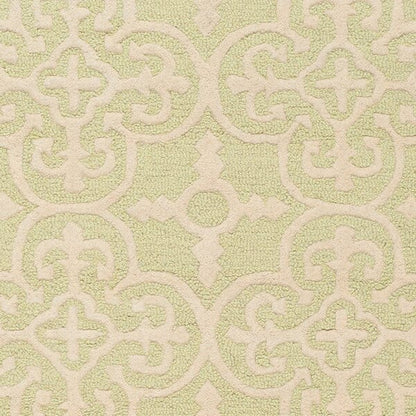 Safavieh Cambridge Cam133B Light Green / Ivory Damask Area Rug