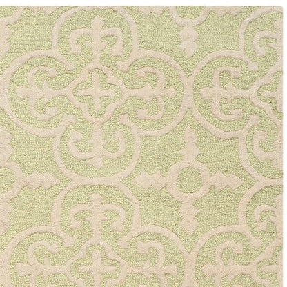 Safavieh Cambridge Cam133B Light Green / Ivory Damask Area Rug