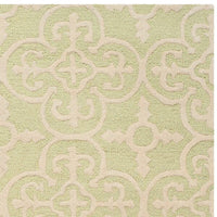 Safavieh Cambridge Cam133B Light Green / Ivory Damask Area Rug