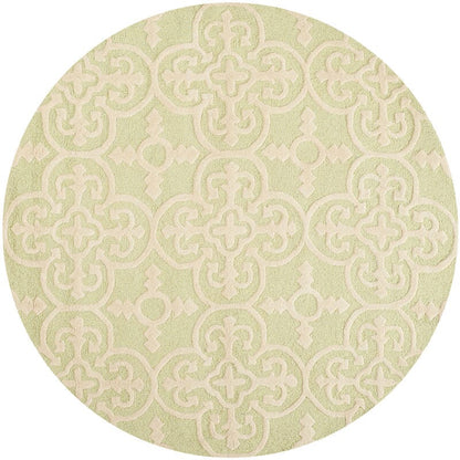 Safavieh Cambridge Cam133B Light Green / Ivory Damask Area Rug