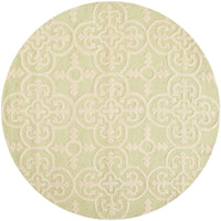 Safavieh Cambridge Cam133B Light Green / Ivory Damask Area Rug