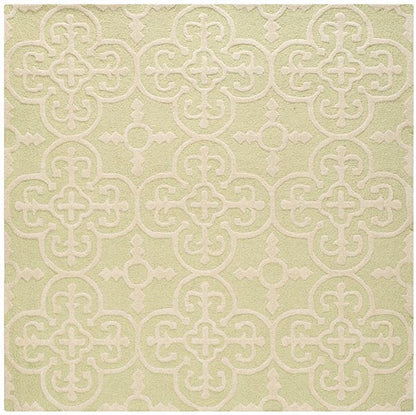 Safavieh Cambridge Cam133B Light Green / Ivory Damask Area Rug