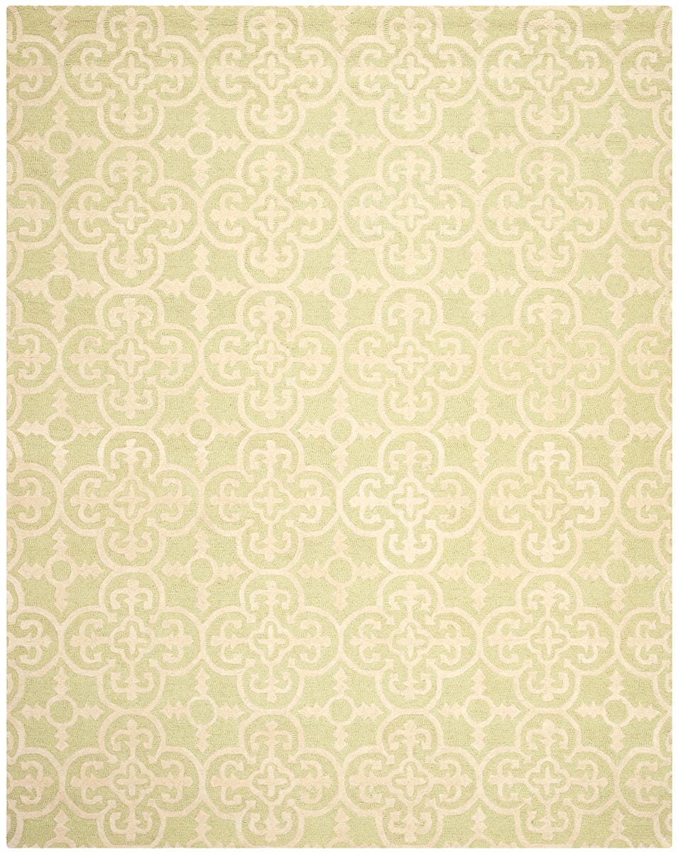 Safavieh Cambridge Cam133B Light Green / Ivory Damask Area Rug