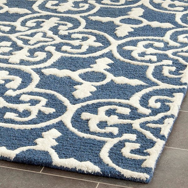 Safavieh Cambridge Cam133G Navy / Ivory Rugs.