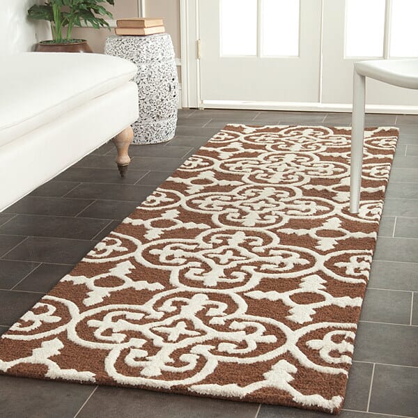 Safavieh Cambridge Cam133H Dark Brown / Ivory Rugs.