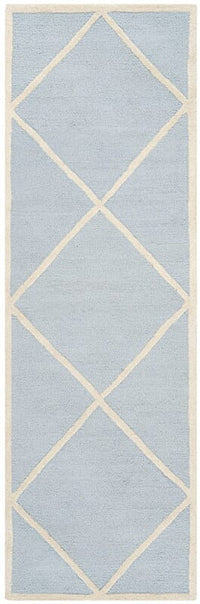 Safavieh Cambridge Cam136A Light Blue / Ivory Geometric Area Rug