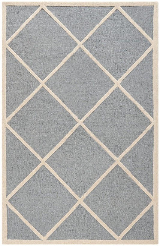 Safavieh Cambridge Cam136D Silver / Ivory Geometric Area Rug