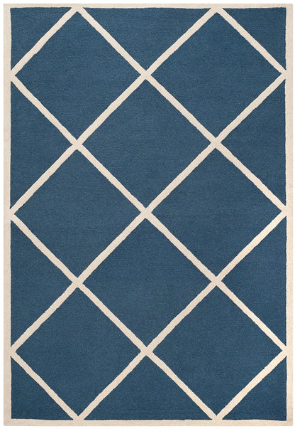 Safavieh Cambridge Cam136G Navy / Ivory Geometric Area Rug