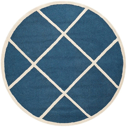 Safavieh Cambridge Cam136G Navy / Ivory Geometric Area Rug