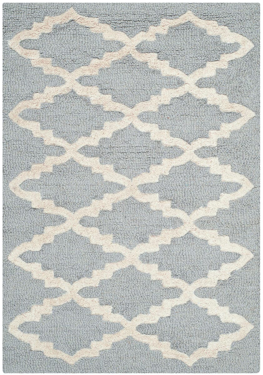 Safavieh Cambridge Cam137D Silver / Ivory Geometric Area Rug