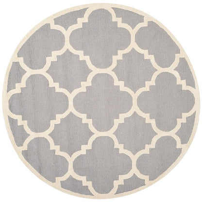 Safavieh Cambridge Cam140D Silver / Ivory Geometric Area Rug