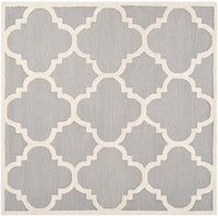 Safavieh Cambridge Cam140D Silver / Ivory Geometric Area Rug