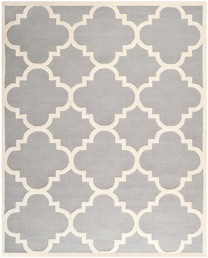 Safavieh Cambridge Cam140D Silver / Ivory Geometric Area Rug