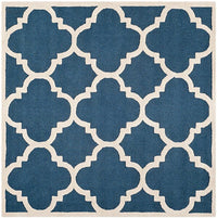 Safavieh Cambridge Cam140G Navy / Ivory Geometric Area Rug