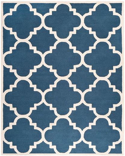 Safavieh Cambridge Cam140G Navy / Ivory Geometric Area Rug