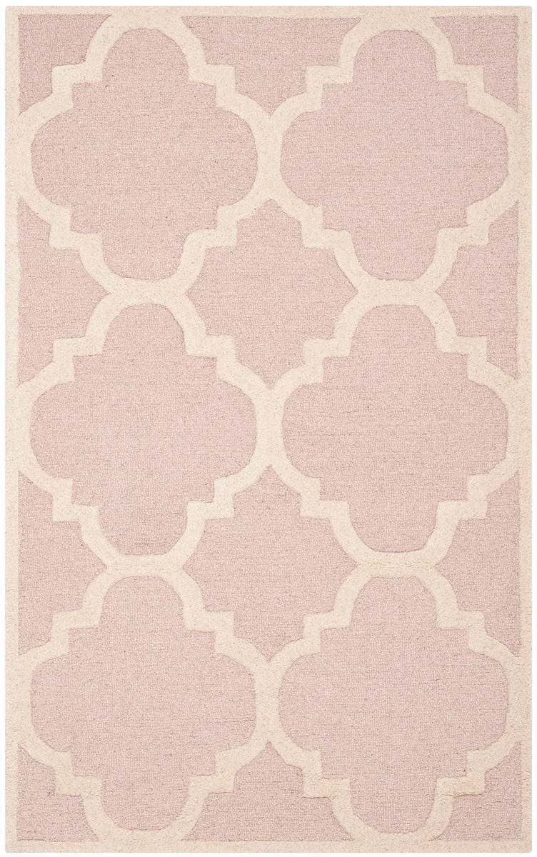 Safavieh Cambridge Cam140M Light Pink / Ivory Geometric Area Rug