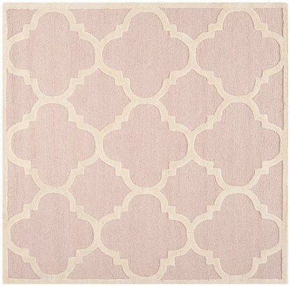 Safavieh Cambridge Cam140M Light Pink / Ivory Geometric Area Rug